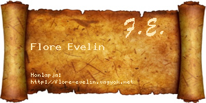 Flore Evelin névjegykártya